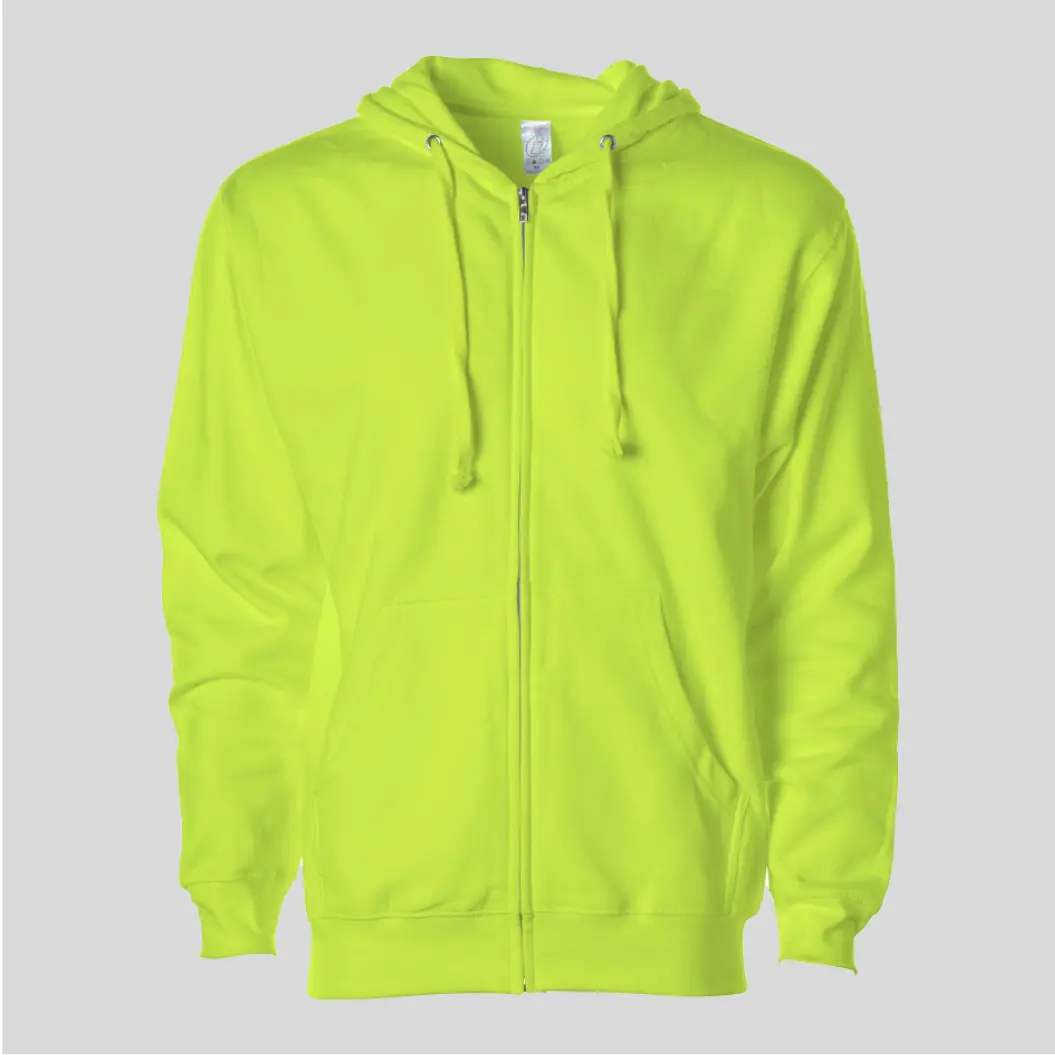 Stylish custom zip-up hoodie, ideal for casual outings and keeping warm.