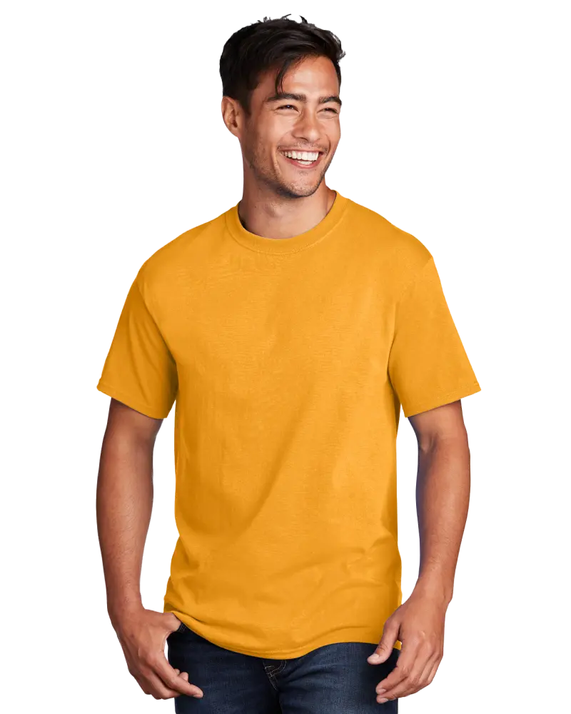 Bright orange custom t-shirt showcasing a unique design, perfect for making a bold fashion statement.