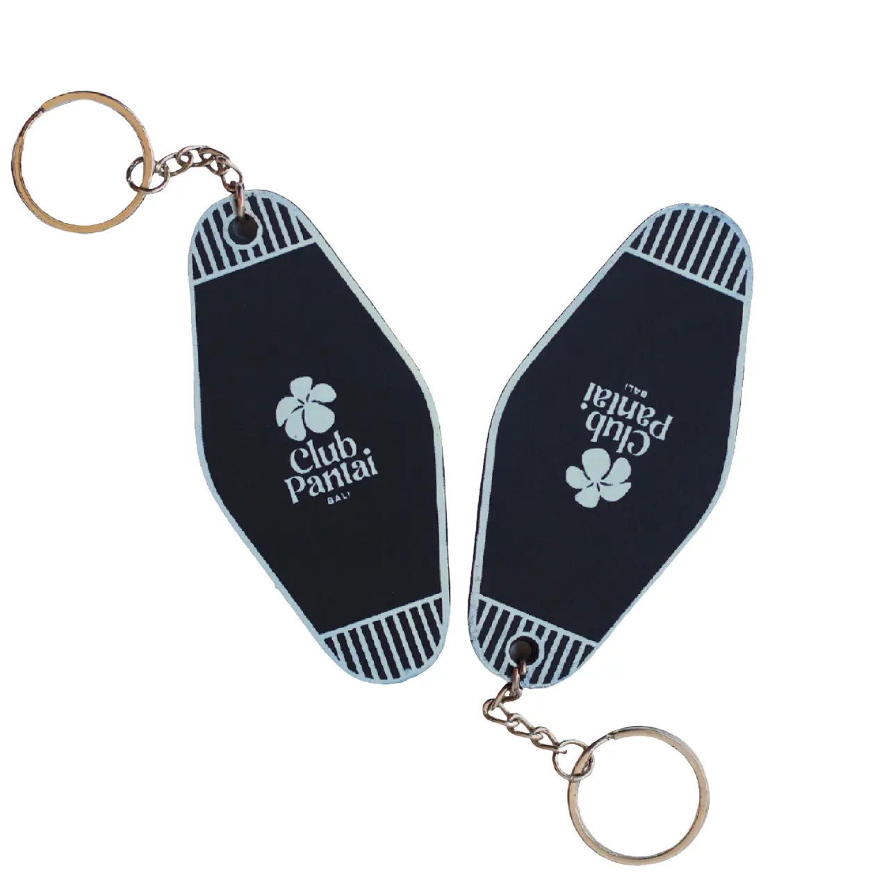 Elegant custom keychains showcasing unique designs, perfect for personal expression and stylish organization of keys.