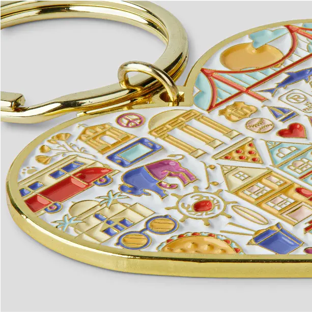 Custom Soft Enamel Metal Keychains 4