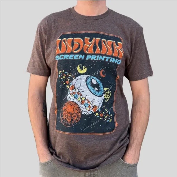 Personalized screen-printed t-shirt showcasing a unique artwork on durable, breathable fabric.