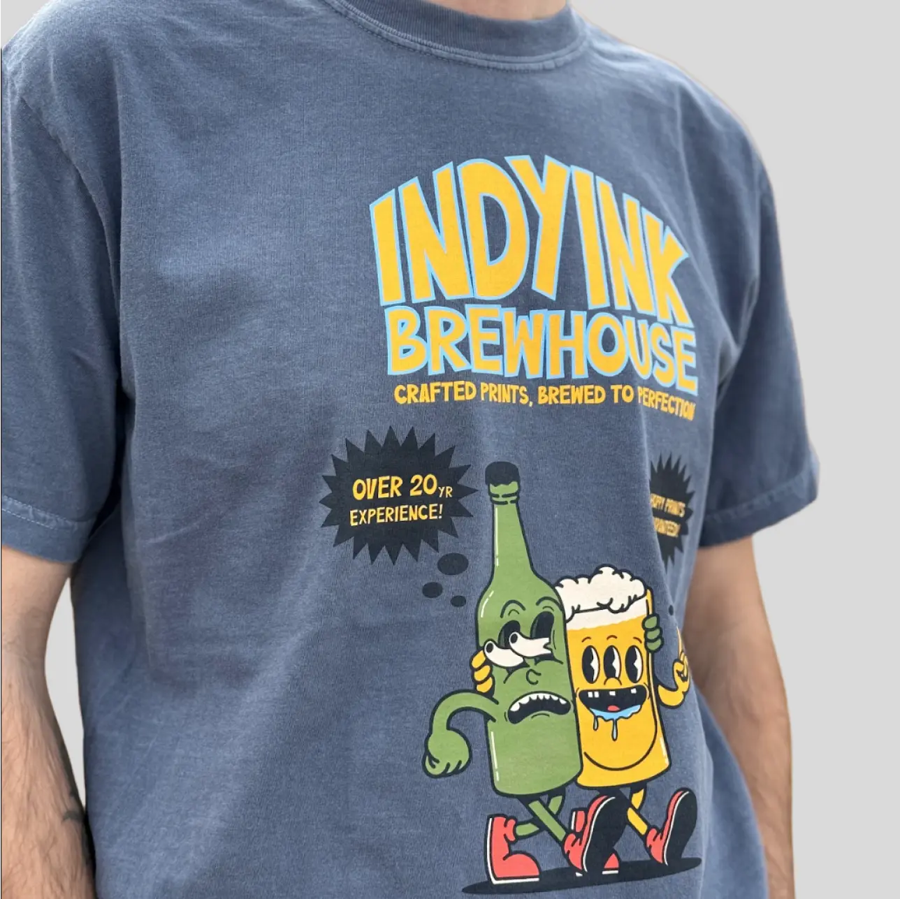 Comfortable custom brewhouse t-shirts, great for adding a touch of brewing-inspired flair to any wardrobe.