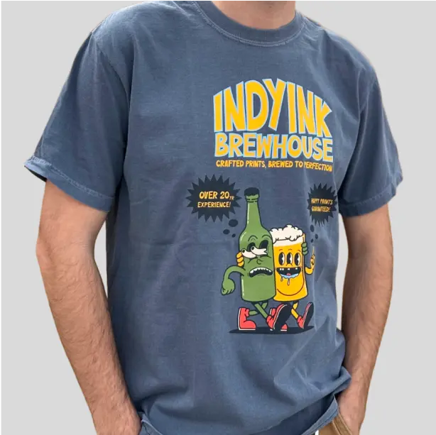 Stylish custom brewhouse t-shirts, ideal for layering and showcasing love for brewing culture while staying relaxed.