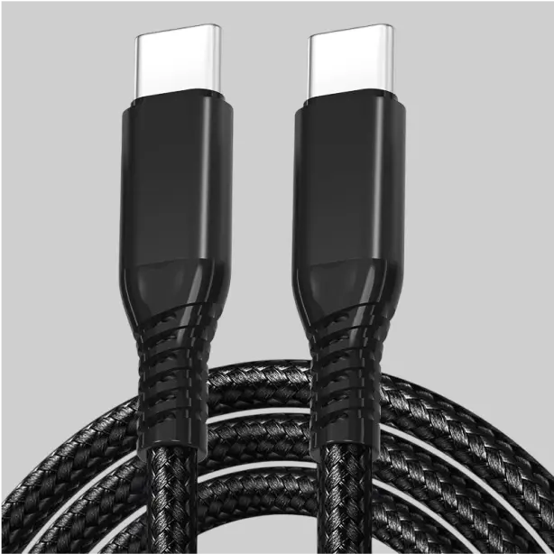 Shock-resistant charging cable designed for heavy-duty use in any environment.