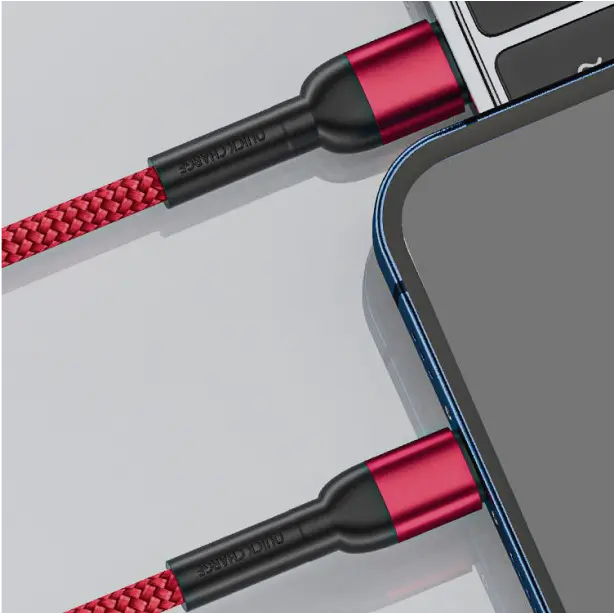 High-performance charging cable tested for over 10,000 bends to ensure reliability.