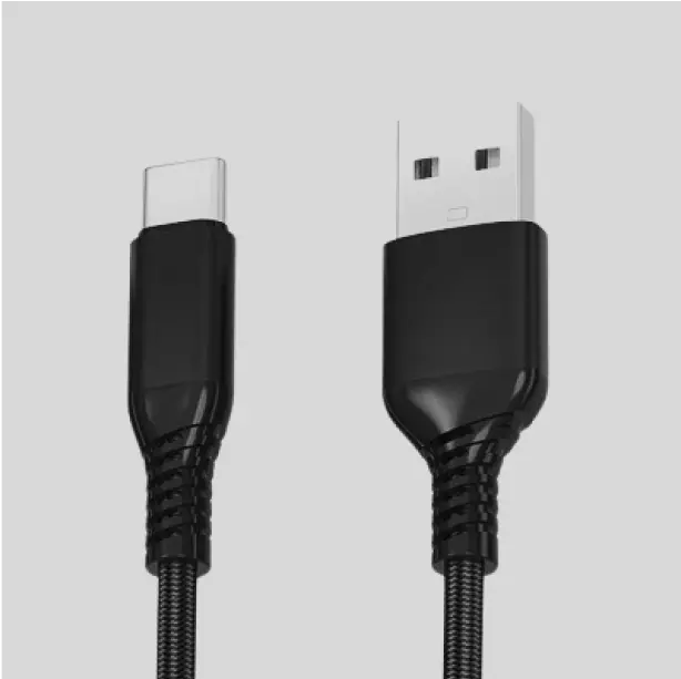 Premium charging cable with an ergonomic grip for easy plugging and unplugging.