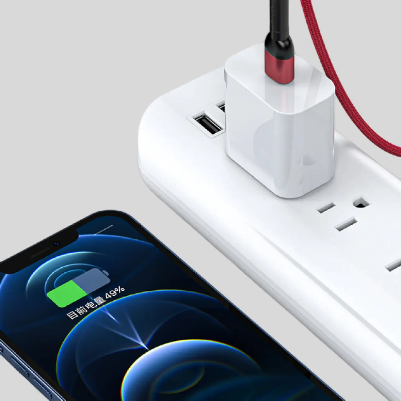 Multi-port charging cable with fast-charging support and smooth multi-device data transfer.