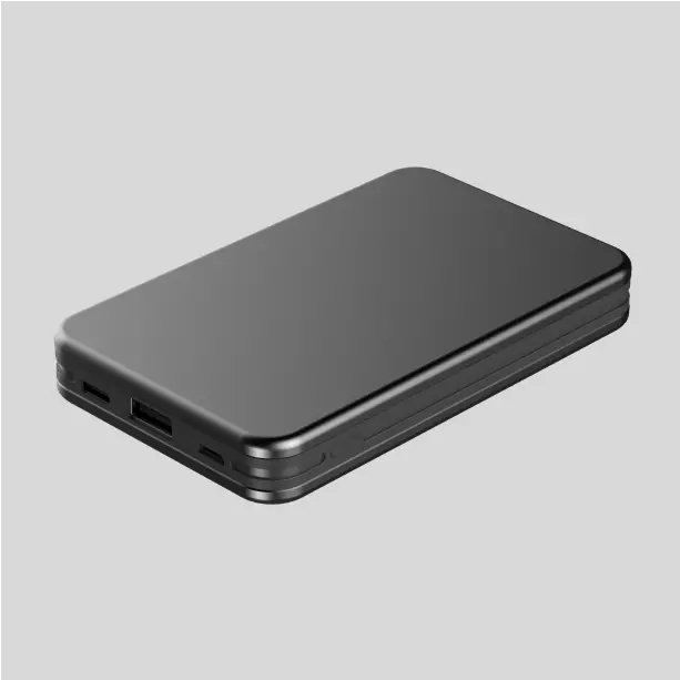 "Durable HWSEL-10 power bank featuring multiple ports for simultaneous device charging."