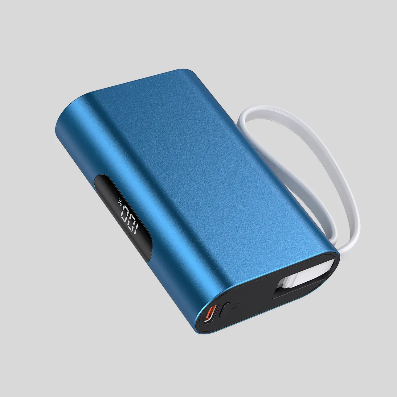 "Compact HWSPDC-01 power bank offering rapid charging for phones, tablets, and other devices."