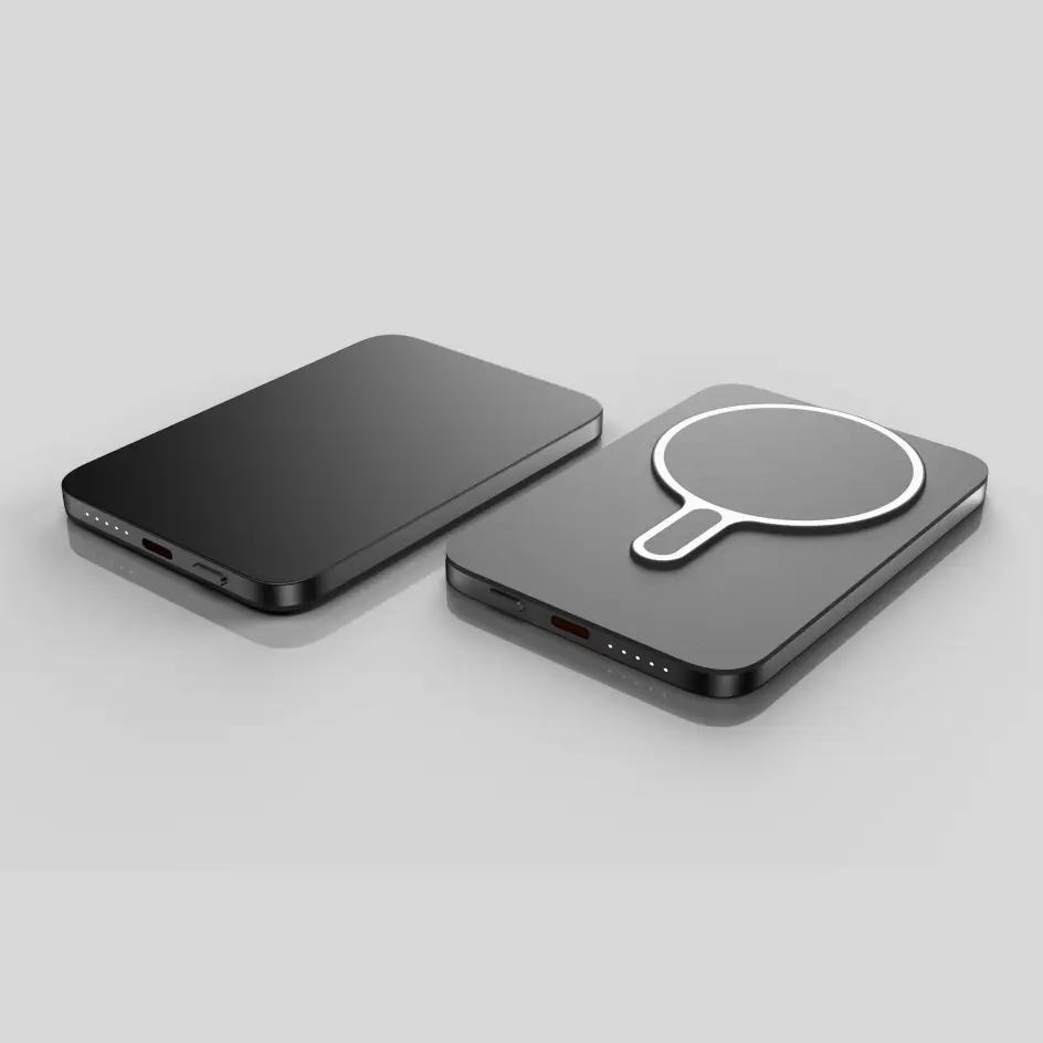 Grey HWS-03 power bank designed for users who prefer a bold and eye-catching accessory.