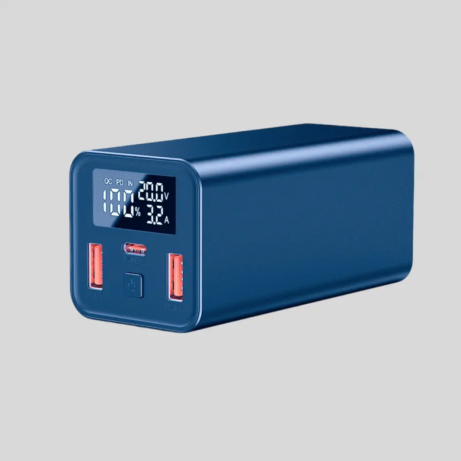 Blue HWSPDH-02 power bank, ideal for those who appreciate a touch of color in their tech.