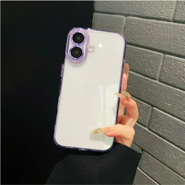 High-performance shockproof TPU iPhone case with reinforced edges, perfect for protecting devices without compromising on style.