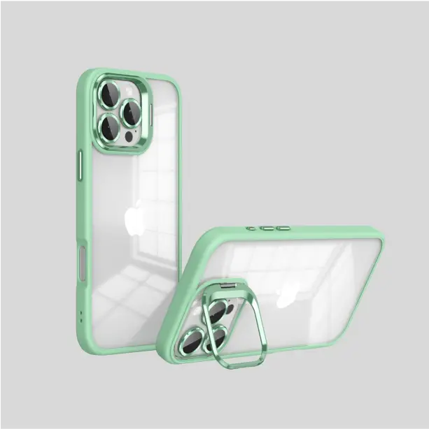 Customizable iPhone case with a camera frame and DIY lens kit for capturing high-quality images on the go.