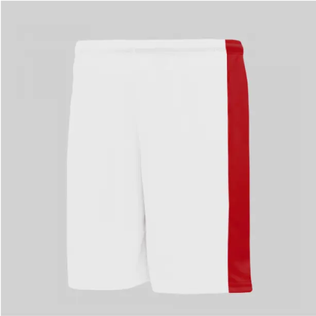 White and red athletic knit with bold red accents, offering a dynamic and energetic appearance.