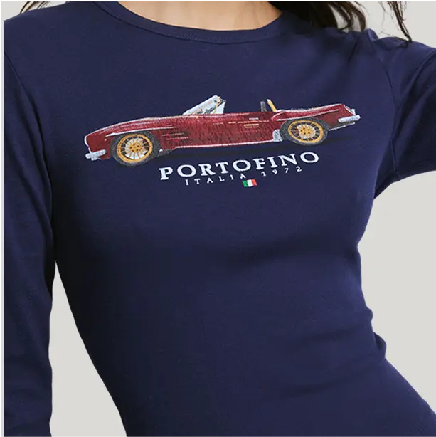 Chic long sleeve dark-blue coloured baby tee that combines comfort with a fashion-forward touch.