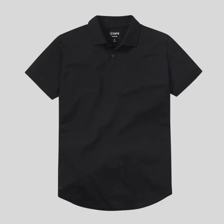 Classic black cut & sew t-shirt for a sleek and versatile everyday look.