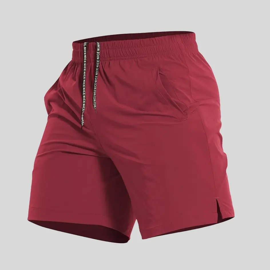 A pair of solid color shorts in a minimalist design, ideal for a clean and effortless outfit.