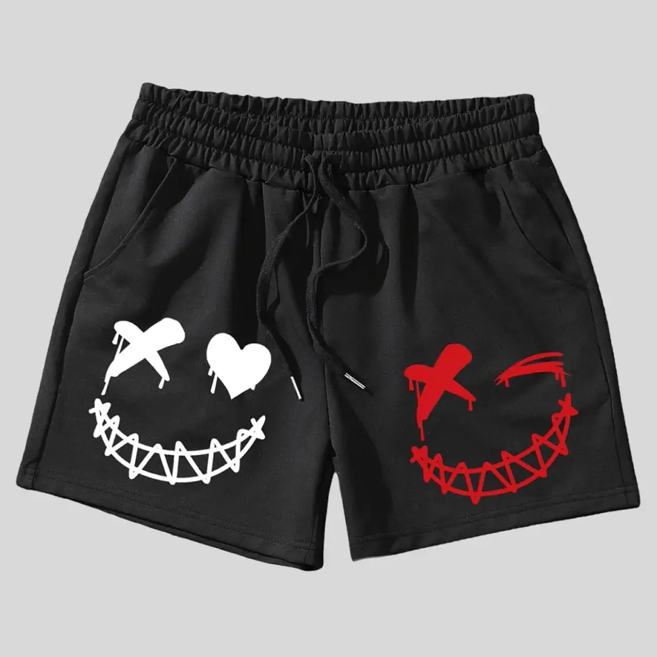 Custom DTG printed shorts with precise and detailed designs, adding a unique, personalized touch.