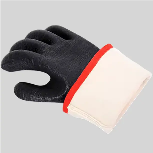 Insulated neoprene grip gloves with breathable material, offering protection and comfort for extended wear.