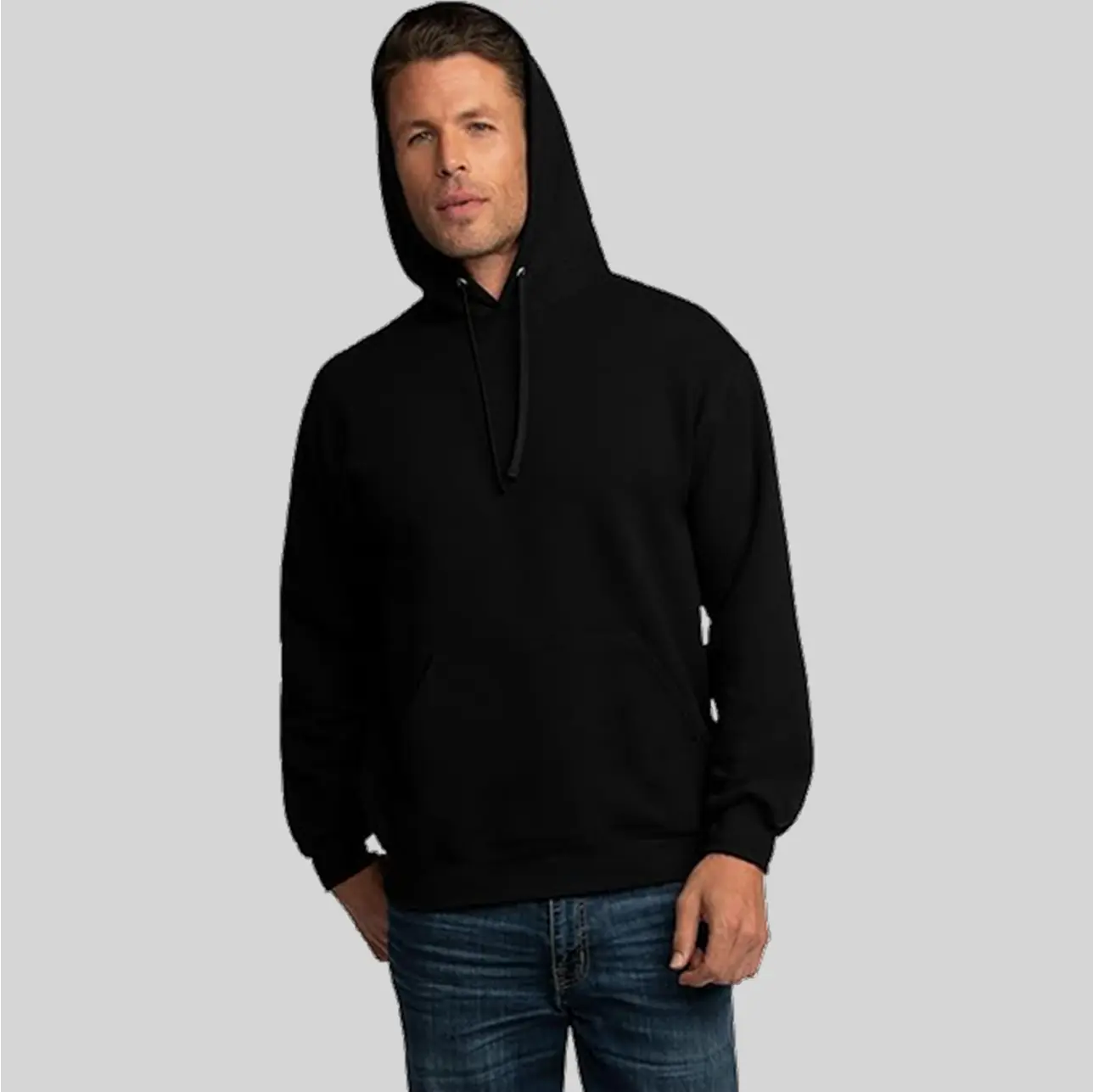 A cozy pullover yoga hoodie with a relaxed fit, perfect for layering post-workout.