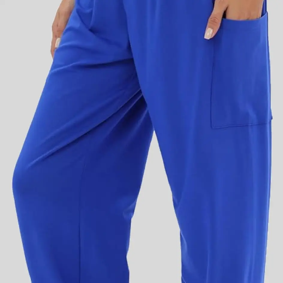 Harem pants made from nylon, providing durability and moisture-wicking properties for active wear.