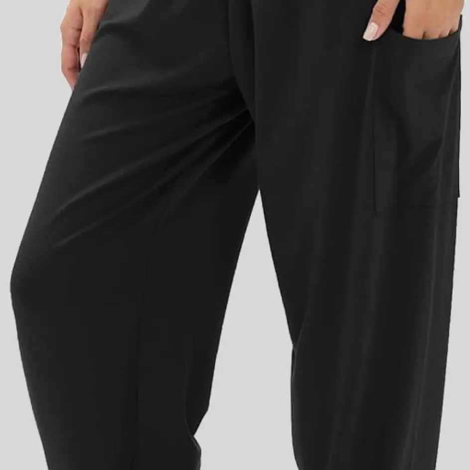 Harem pants featuring breathable cotton, offering a natural, soft feel for all-day comfort.