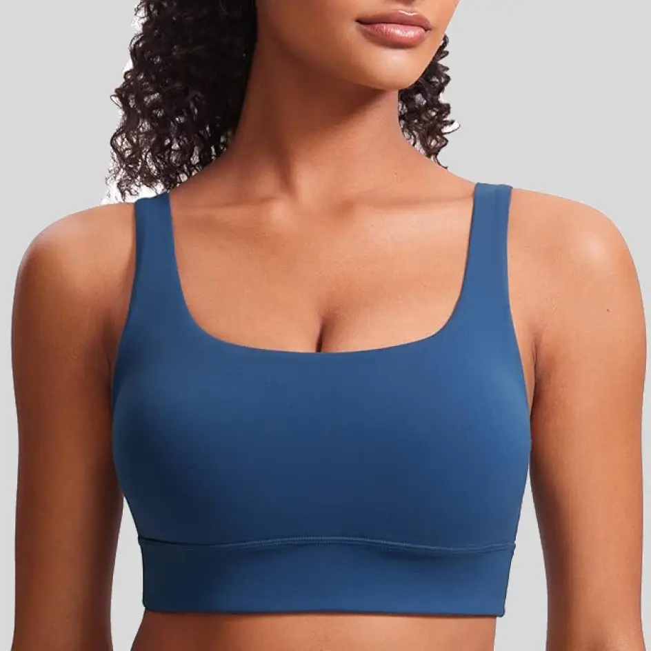 Sports bras in navy, adding a deep and stylish touch to activewear.