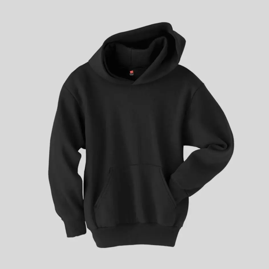 A cotton pullover hoodie with a soft, breathable fabric for all-day comfort.