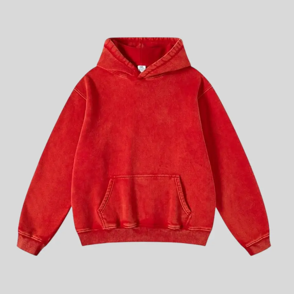 A cotton zip-up hoodie with a breathable and soft fabric for casual wear.