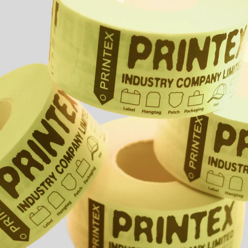 A kraft water-activated tape roll with CMYK printing, showcasing rich and detailed designs.