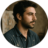 random artist male profile photo