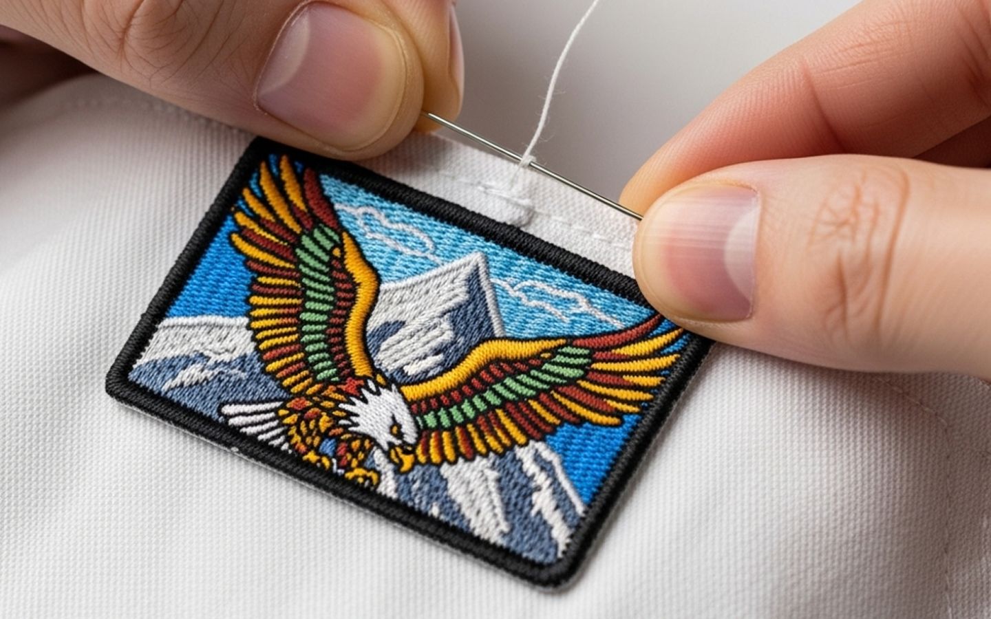 ways to attach embroidered patches to clothes