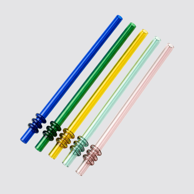 reusable glass drinking straws