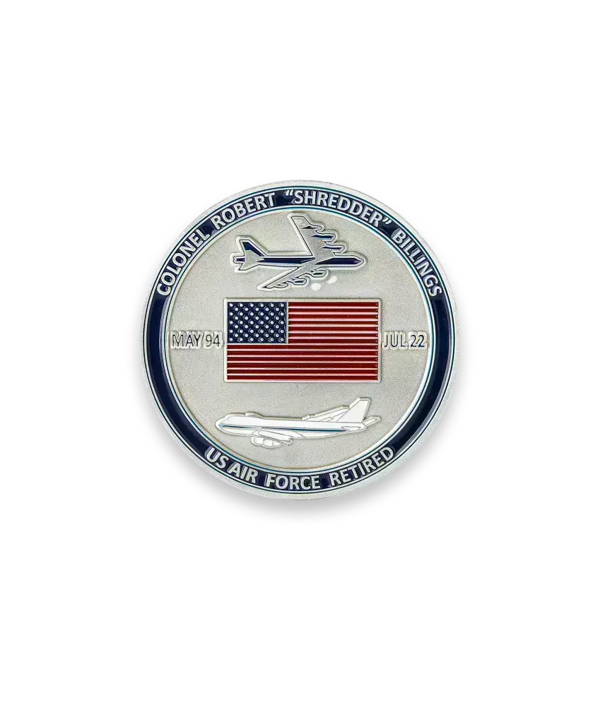 Custom commemorative coin featuring unique designs and vibrant colors to celebrate special occasions.