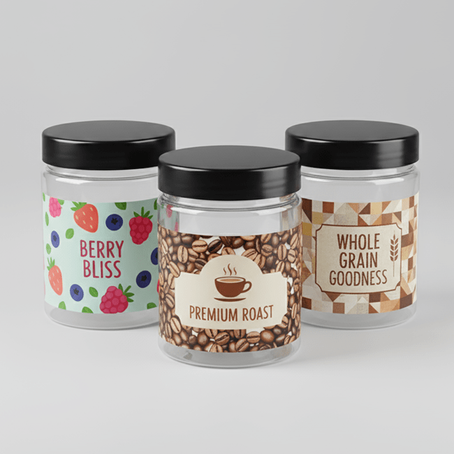 plastic jars with lids in bulk