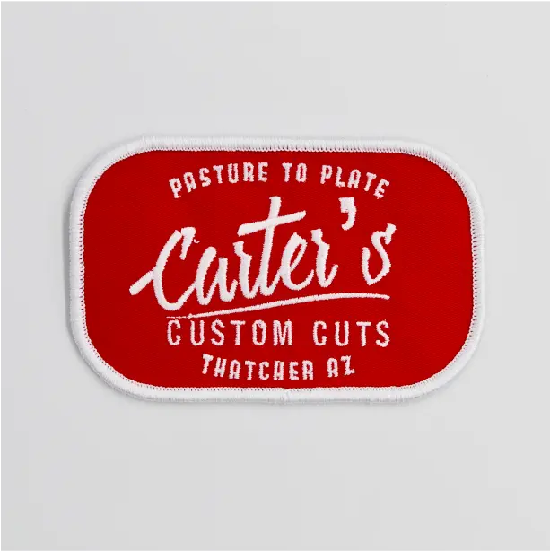 Customizable name patch with stylish embroidery, ideal for personalizing apparel or accessories with your unique identity.