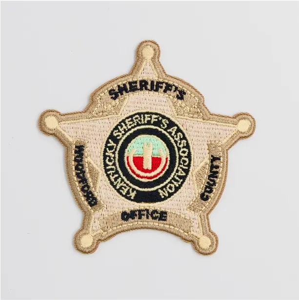 Police department patch with a personalized design, highlighting the emblem and mission of the local law enforcement agency.