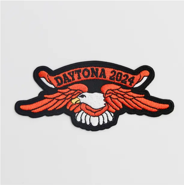 Personalized motorcycle patch showcasing original designs, perfect for riders wanting to stand out and express themselves.