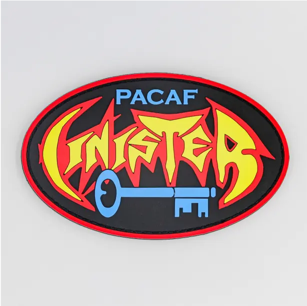 Eye-catching custom PVC patch with bold colors and designs, perfect for enhancing jackets, hats, and other gear.