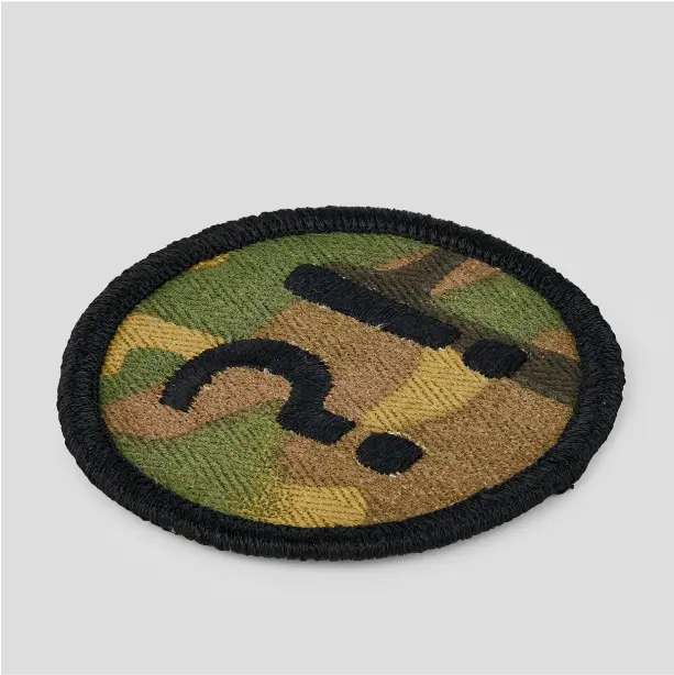 Personalized velcro patch with a custom design, ideal for enhancing jackets, bags, or uniforms with a unique flair.