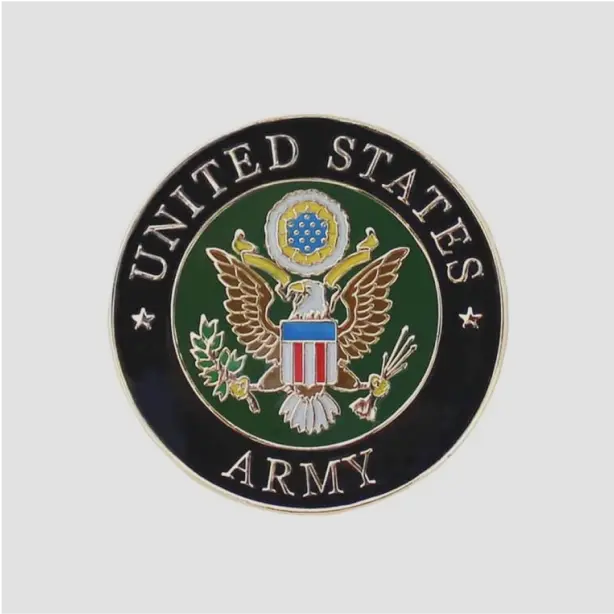 Tailored military lapel pin with a unique emblem, symbolizing bravery and service, an ideal gift for veterans and supporters.