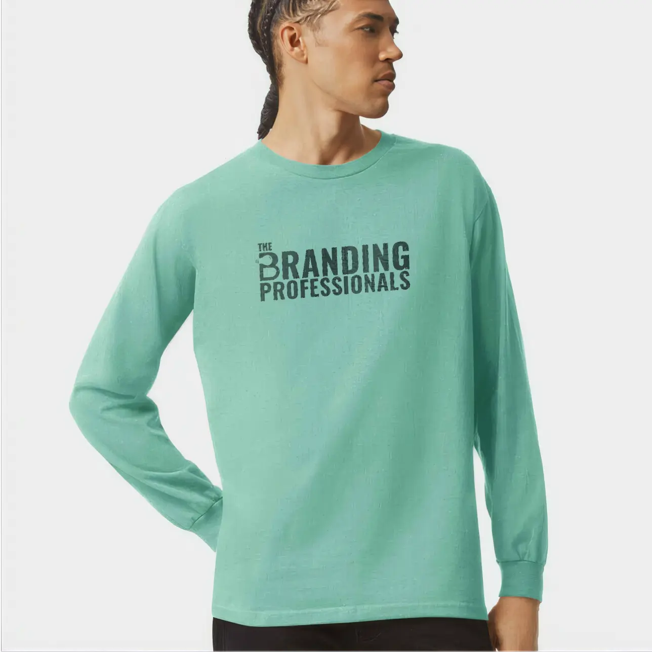 Custom classic long sleeve t-shirt featuring a timeless design, perfect for any casual occasion or stylish layering.