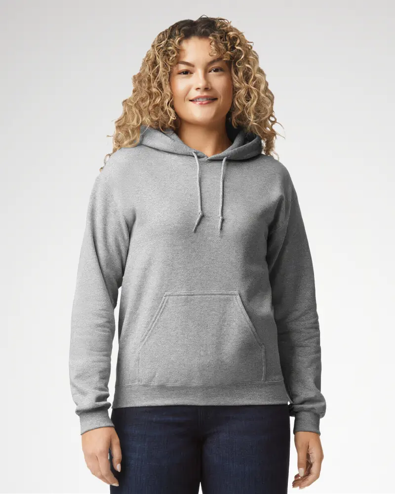 Custom female hoodie featuring a stylish design, perfect for casual wear and showcasing personal style.