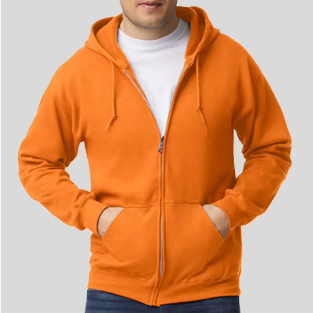 Personalized zip hoodie with a modern fit, ideal for comfort and style in any casual setting.