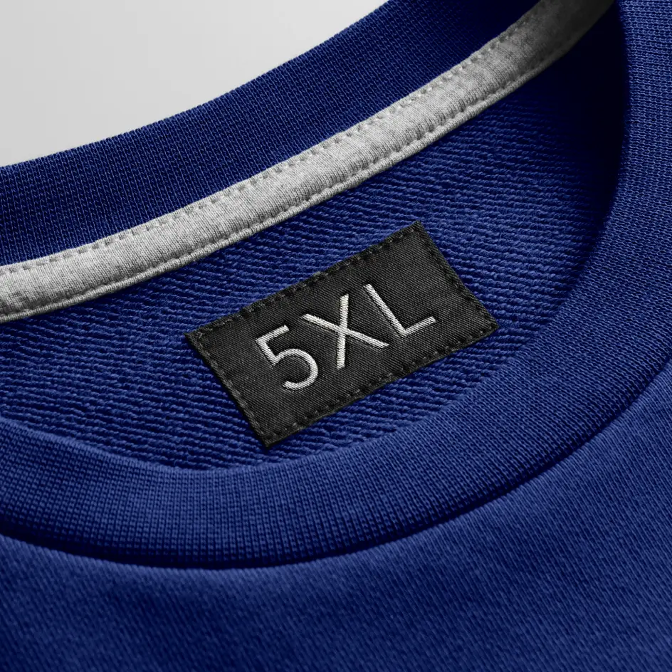 Custom t-shirt in 5XL size, showcasing a distinctive design tailored for those seeking a larger fit and personal expression.